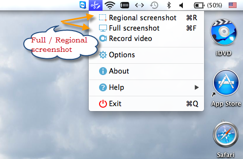 attache screenshot to skype for business on a mac